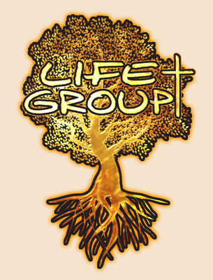 LifeGroup Golden Tree With Logo Text